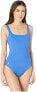 Polo Ralph Lauren Women's 184647 Solids Tank One-Piece Swimsuit Denim Size S