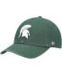 Фото #1 товара Men's Green Michigan State Spartans Clean Up Logo Adjustable Hat