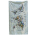 Фото #1 товара AWESOME MAPS Paragliding Map Towel Best Paragliding Spots In The World