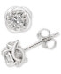 ფოტო #1 პროდუქტის Diamond Stud Earrings (1/2 ct. t.w.) in 14k White Gold