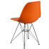 Фото #2 товара Elon Series Orange Plastic Chair With Chrome Base
