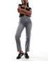 Lee Carol cropped straight fit jeans in grey grau, W25 L31 - фото #3