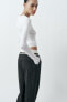 Trousers with an elasticated waistband