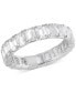 Фото #1 товара Certified Lab Grown Diamond Emerald-Cut Eternity Band (4 ct. t.w.) in 14k Gold