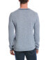 Фото #2 товара Qi Cashmere Contrast Trim Cashmere Sweater Men's Blue L