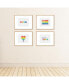 Love is Love Pride Unframed Paper Wall Art - Set of 4 Artisms 8 x 10 in