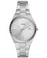 ფოტო #1 პროდუქტის Women's Scarlette Three-Hand Date Silver-Tone Stainless Steel Watch, 38mm