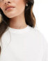 New Look plain oversized tee in white