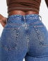 Фото #9 товара ASOS DESIGN Hourglass dad jeans in mid blue