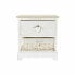 Chest of drawers DKD Home Decor Natural White wicker Paolownia wood (40 x 29 x 42,5 cm)