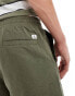 Фото #4 товара Jack & Jones linen shorts with drawstring in khaki