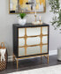 Фото #15 товара 32" Wood 3 Drawer Cabinet with Mirrored Front