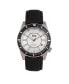 Фото #1 товара Часы Reign Francis Leather Watch - Black/Silver