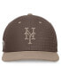 Фото #2 товара Men's Brown New York Mets Statement Ironstone Pro Performance Snapback Hat