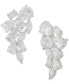 ფოტო #3 პროდუქტის Cubic Zirconia Mixed Cut Scattered Cluster Statement Earrings in Sterling Silver