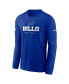 Фото #2 товара Men's Royal Buffalo Bills Sideline Performance Long Sleeve T-shirt