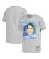 Фото #1 товара Big Boys John Stockton Gray Utah Jazz Hardwood Classics King of the Court Player T-shirt