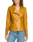 Фото #3 товара Lafayette 148 New York Kimbry Leather Jacket Women's 0
