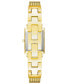 ფოტო #3 პროდუქტის Women's Three Hand Quartz Gold-tone Stainless Steel Band Watch, 21.5mm