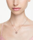 Фото #5 товара Rose Gold-Tone Idyllia Crystal Clover Pendant Necklace, 15" + 2-3/4" extender