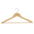 Set of Clothes Hangers 44,5 x 1,2 x 23 cm Brown Wood Metal (8 Units)