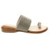VANELi Yarn Womens Silver Casual Sandals 310259