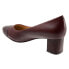 Фото #5 товара Trotters Kiki T1957-627 Womens Burgundy Narrow Leather Pumps Heels Shoes