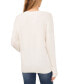 Women's Long-Sleeve Imitation Pearl Embellished Sweater