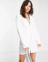 Фото #3 товара Missyempire corset blazer dress in white