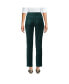 Women's Velvet High Rise Pin tuck Pencil Ankle Pants