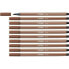 Фото #1 товара Ручки фломастерные STABILO Pen 68 Sanguina коричневые (10 штук)