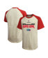 Фото #4 товара Men's Threads Cream, Red Kansas City Chiefs Super Bowl LVII Goal Line Stand Raglan T-shirt