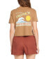 ფოტო #2 პროდუქტის Juniors' Pocket Dial Graphic Print Cotton T-Shirt