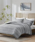 Фото #2 товара CLOSEOUT! Drew 3-Pc. Clipped Jacquard Duvet Cover Set, Full/Queen