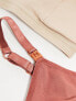 Фото #2 товара ASOS DESIGN Maternity 2 pack cotton ribbed bra in beige & rust