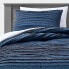 Фото #1 товара Twin Jersey Wave Comforter Set Navy - Pillowfort