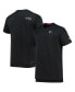 Фото #1 товара Men's Black Atlanta Falcons Sideline Coach Chevron Lock Up Logo V-Neck Performance T-Shirt