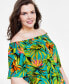 ფოტო #4 პროდუქტის Plus Size Off-The-Shoulder Maxi Dress, Created for Macy's