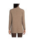 ფოტო #3 პროდუქტის Women's Cashmere Mock Neck Swing Tunic Sweater