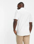 ONLY & SONS short sleeve slim fit shirt in linen mix in white weiß, 2XL - фото #4