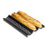 Baguette Backform mit 3 Mulden