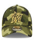 Фото #3 товара Men's Camo Miami Marlins 2022 Armed Forces Day 9Twenty Adjustable Hat