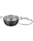 Фото #1 товара Onyx Black & Rose Gold 5.5-Qt. Multi-Purpose Pot with Cover, Created for Macy's