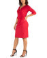 ფოტო #3 პროდუქტის Women's Draped in Style V-Neck Dress