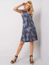 Фото #1 товара Женское платье без рукавов с принтом Factory Price синий