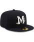 ფოტო #4 პროდუქტის Men's Navy Mississippi Braves Authentic Collection 59FIFTY Fitted Hat
