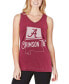 ფოტო #4 პროდუქტის Women's Crimson Alabama Crimson Tide Ferris Melange V-Neck Tank Top