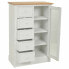 Chest of drawers Alexandra House Living White Natural Paolownia wood MDF Wood 35 x 110 x 72 cm