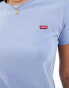 Фото #3 товара Levi's perfect small batwing logo t-shirt in light blue