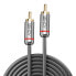 Фото #2 товара Lindy 2m Digital Phono Audio Cable, Cromo Line, RCA, Male, RCA, Male, 2 m, Anthracite